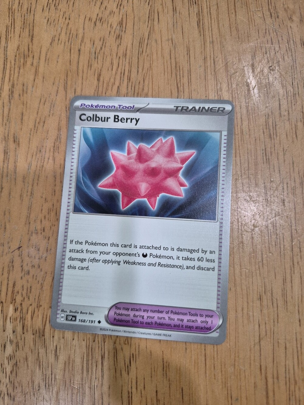 QTY 3 Pokémon Trainer Card Colbur Berry